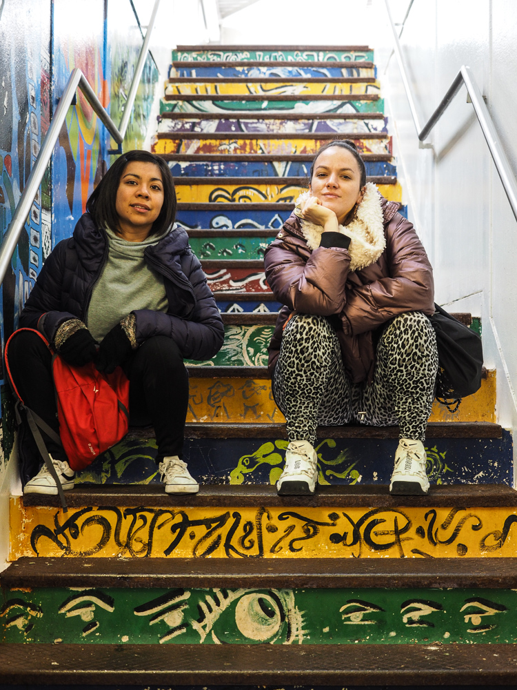 Sandra and Lianna from Circolombia at 18th Street Station